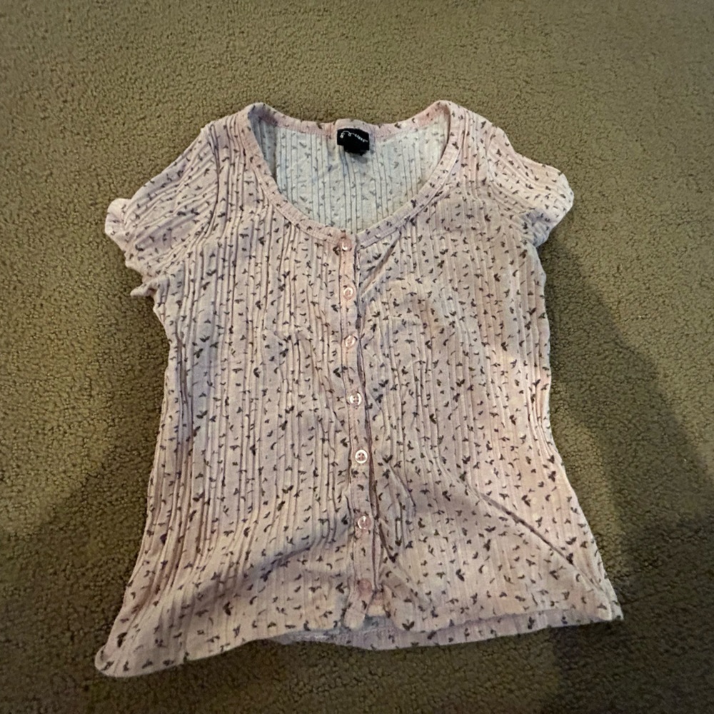 art class button up girls shirt, medium